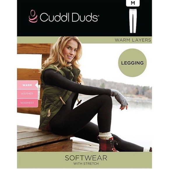 Cuddl Duds Women's Legging Warm Layers Heather Charcoal NEW medium - Picture 1 of 5